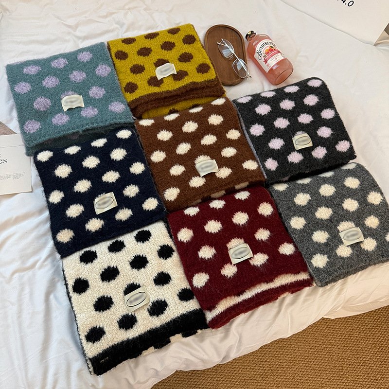 Add a Pop of Style with Our Polka Dot Scarf