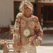 Stay Chic in Floral Crewneck Sweatshirt