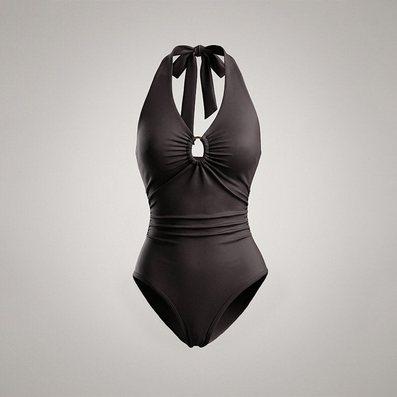 Sexy Deep V-Neck Sleeveless Bodysuit for Women