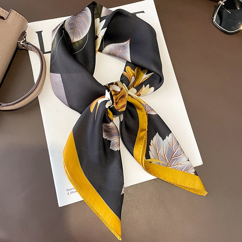 Add Elegance with Orange Silk Scarf for Women