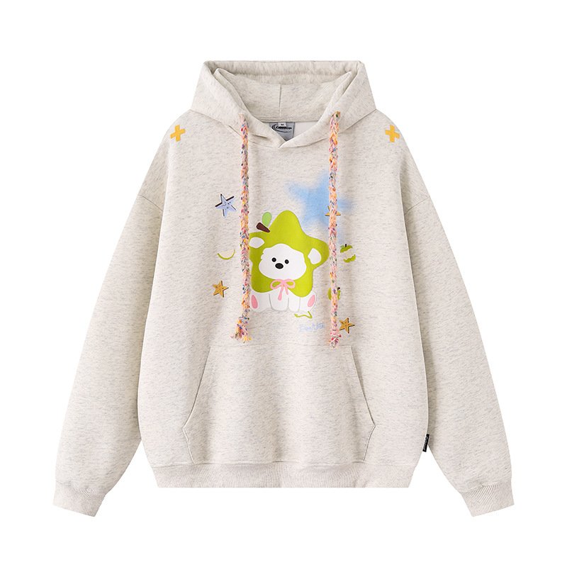 Cozy Starry Puppy Hoodie for Women
