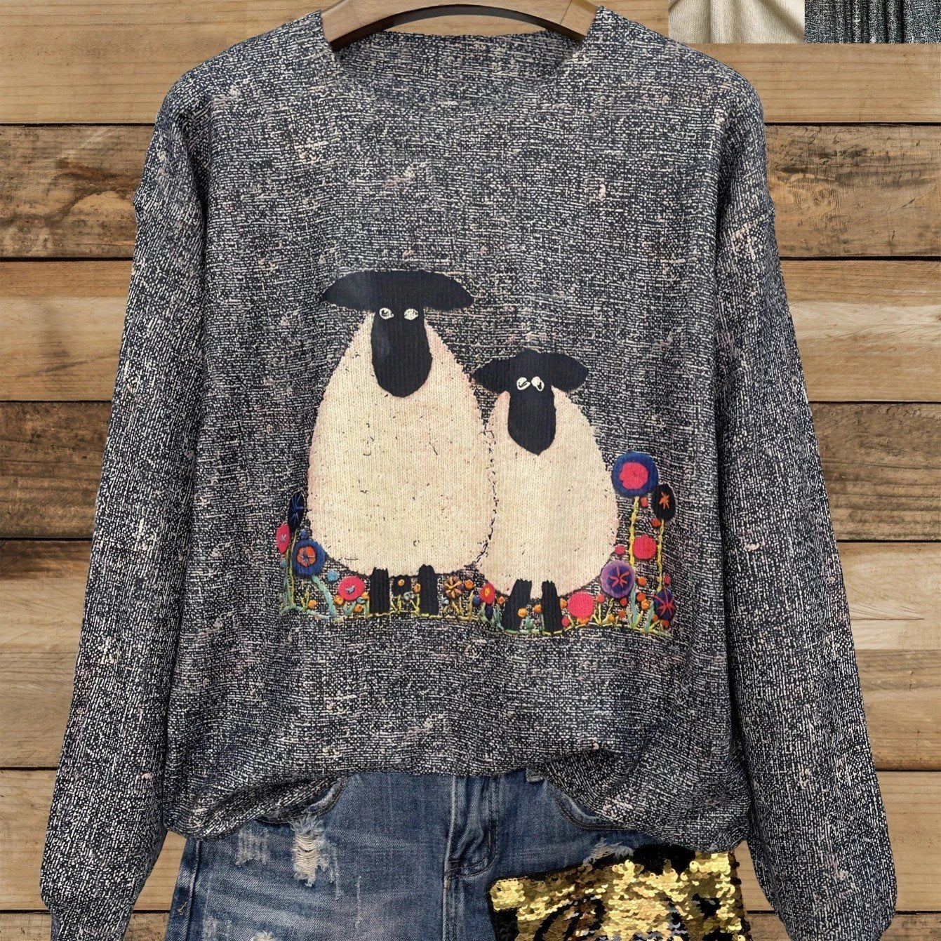 Custom Photo Print Digital Long-Sleeve Top