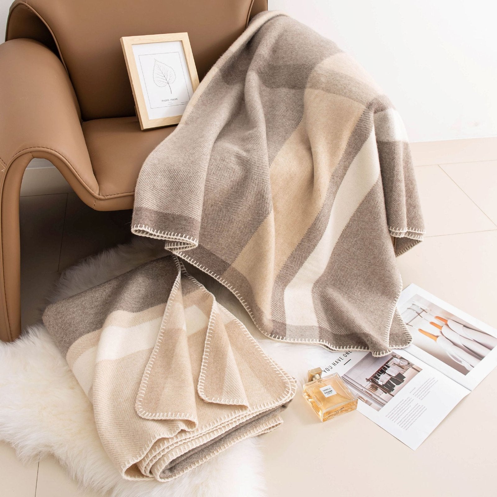 Cozy Autumn Wool Scarf for Men & Women