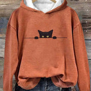 Retro Jacquard Crew-Neck Sweater for Women