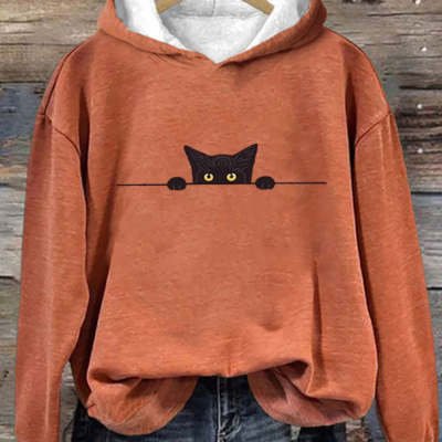 Retro Jacquard Crew-Neck Sweater for Women