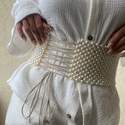 Beaded Waist Cincher for Women - Stylish Office Wear
