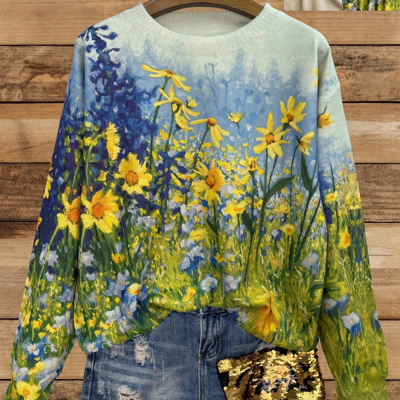 Custom Photo Print Long Sleeve Women's Digital Top