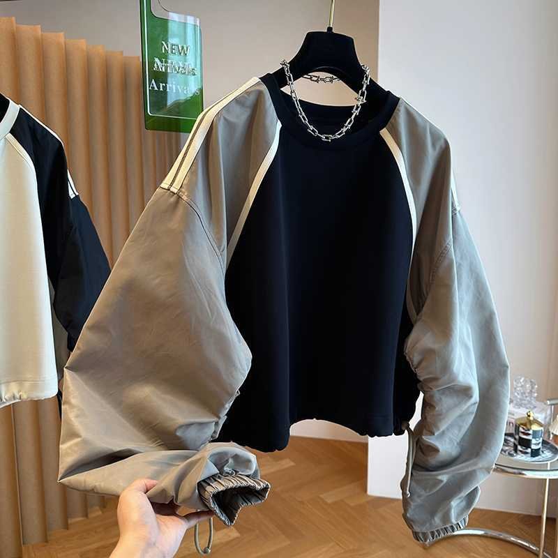 Cozy Patchwork Sweatshirt for Women