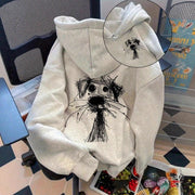 Personalized Cartoon Print Hoodie for Women