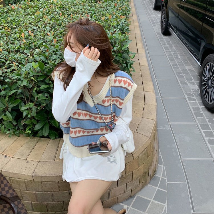 Sweet Japanese-Style Vest Hoodie for Women