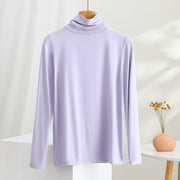 Women's Spliced Relaxed-Neck Modal Base Layer Top