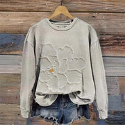 Women's 3D Printed Casual Crew-Neck Long-Sleeve Sweatshirt