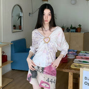 Chic Floral Patchwork Loose Top for Women