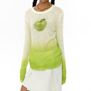 Women's Relaxed Slimming Long-Sleeve Knit Sweater