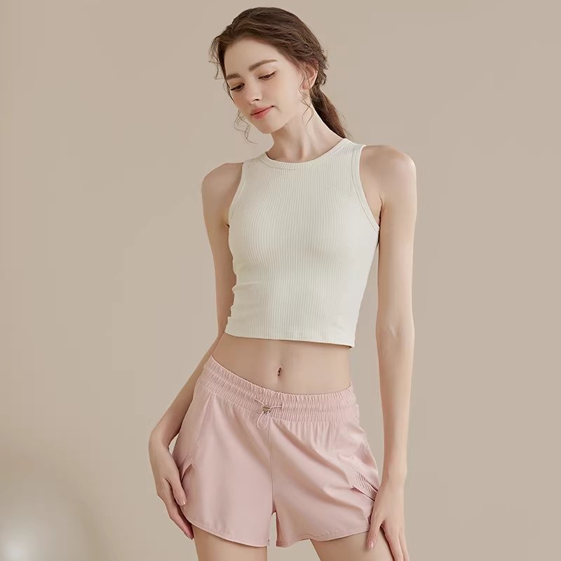 High-Impact Yoga Tank Top for Women - Built-in Bra Pads for Comfort