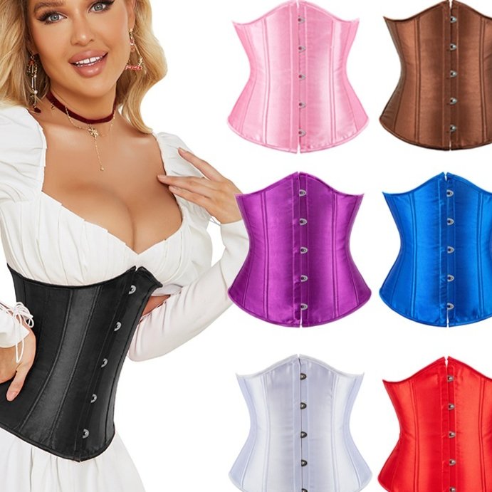 Satin Corset Waist Cincher