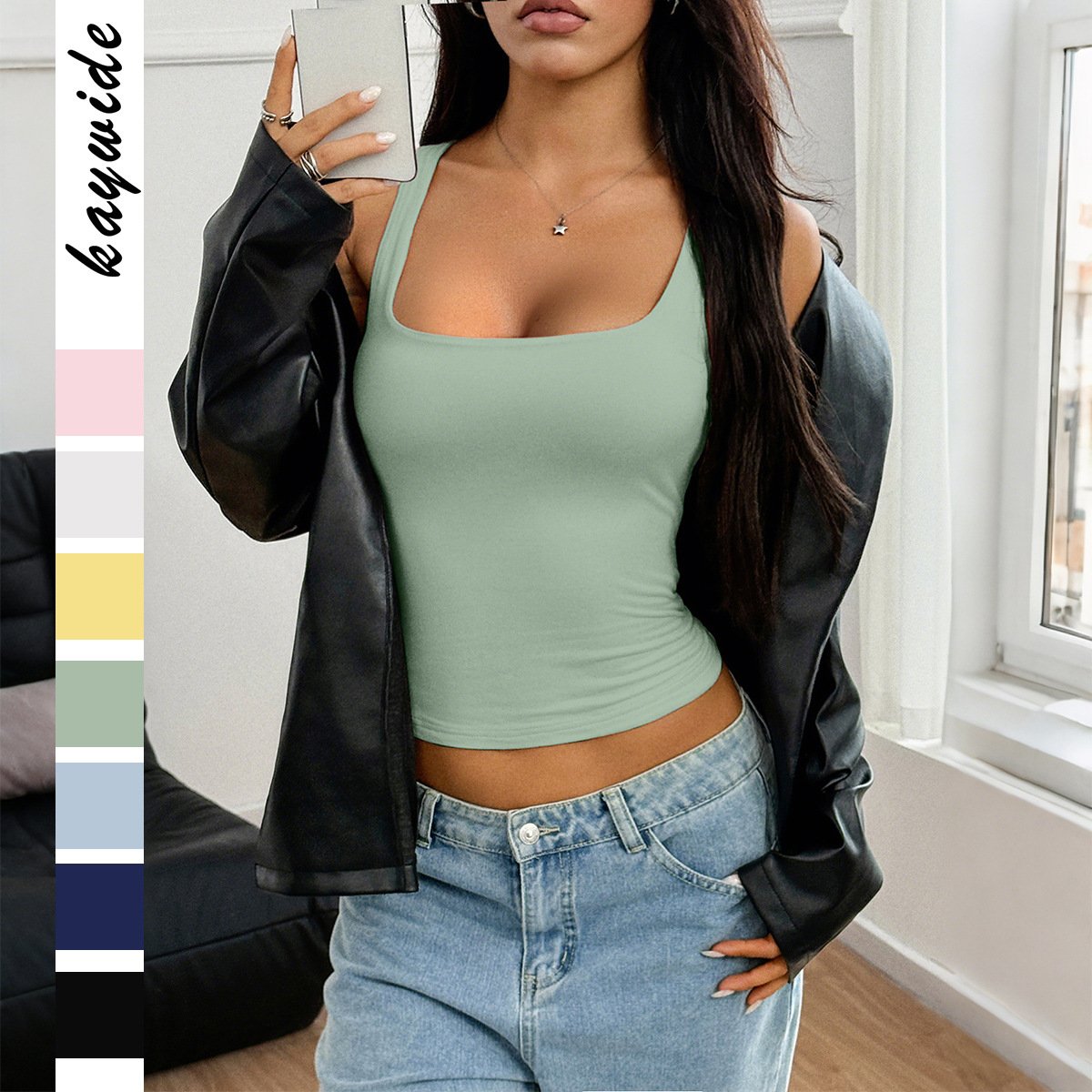 Summer Strappy T-Shirt Vest for Women