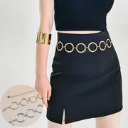 Metal Ring Waist Chain Belt for Men