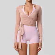 Quick-Dry Long Sleeve Yoga Top for Women – Loose Fit, All‑Season Comfort