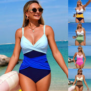 Color-Block One-Piece Swimsuit for Women