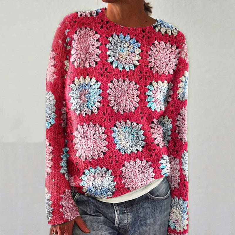 Women's Color-Block Crewneck Sweatshirt