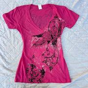 Vibrant Summer Print Short‑Sleeve Tee – Light, Slim Fit