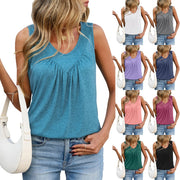 Versatile Sleeveless V-Neck Vest – Effortless Chic for Any Occasion
