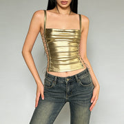 Sexy Gold Tank Top for Women