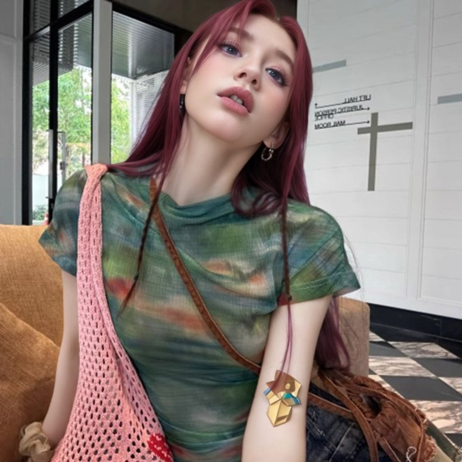 Flattering Sheer Top