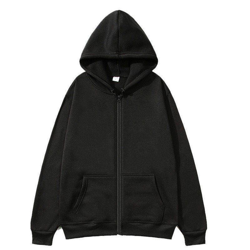 Loose-fit Women's Zip-up Hoodie Sweatshirt Jacket
