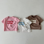 Summer Baby Tees for Boys & Girls, Unisex Short Sleeve Cotton Clothes