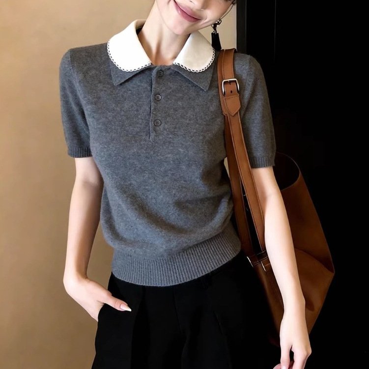 Slimming Gray Top