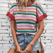Casual Color Block Tee