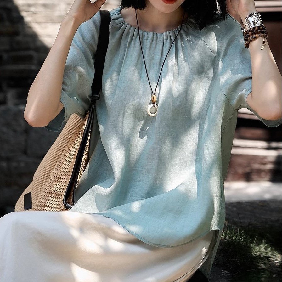 Linen Shirt Top