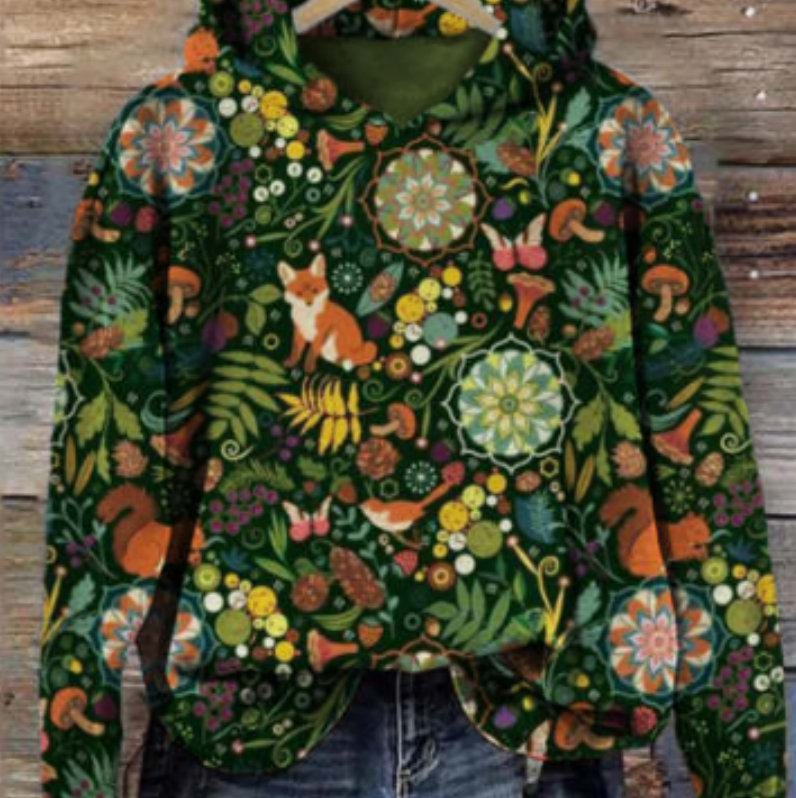 Autumn Street-Style Crew-Neck Top for Women