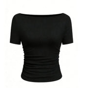 Chic Boat Neck Tee