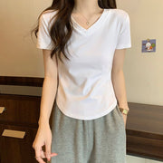 Slim Fit V-Neck Tops