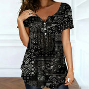 Loose Fit V-Neck Blouse