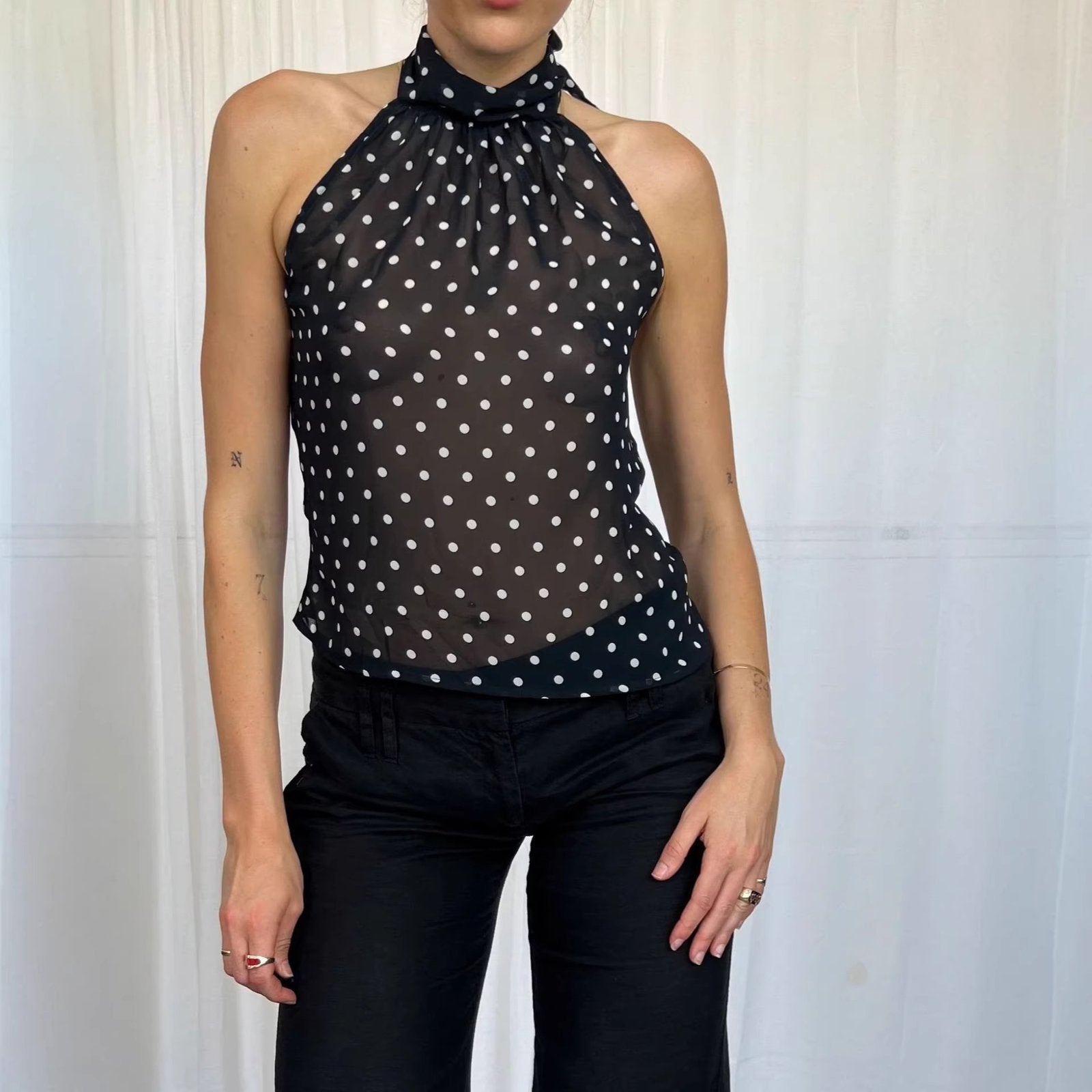 Polka Dot Halter Top