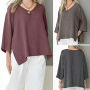 Relaxed Fit V-Neck Top