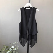 Slip-On Chiffon Vest for Women