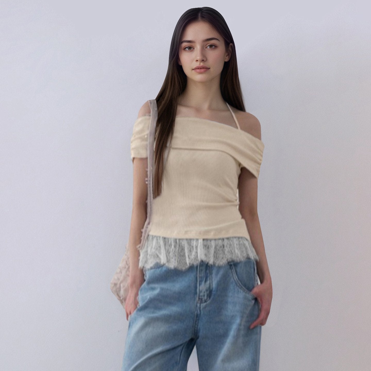 Off-Shoulder Lace Top