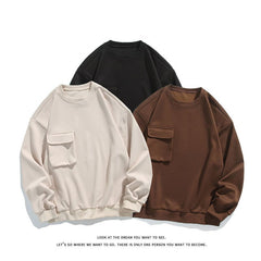 Plus-Size Crew Neck Pullover Sweatshirt