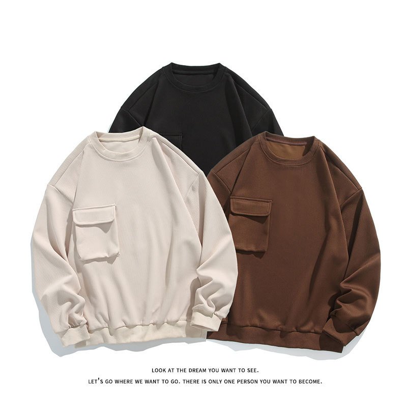 Plus-Size Crew Neck Pullover Sweatshirt