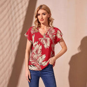 Vibrant V-neck Top