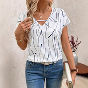 Elegant V-Neck Top