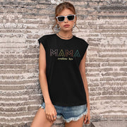 Casual Women's Lettering Top with Crew Neck