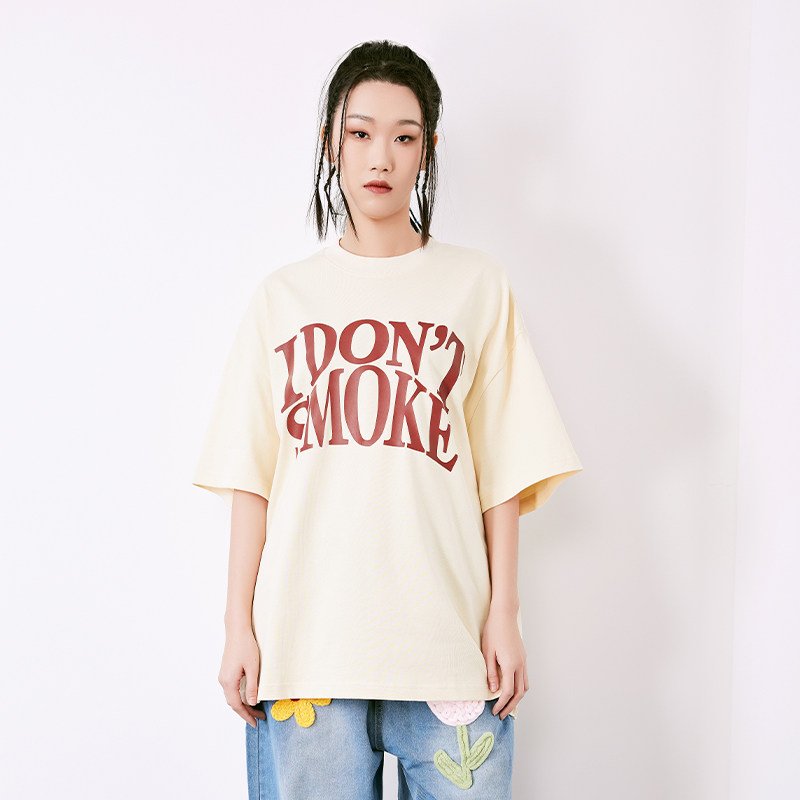 Customizable American-Style Short Sleeve T-Shirt