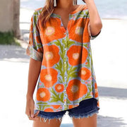 Women's 3D Print Short Sleeve Tops