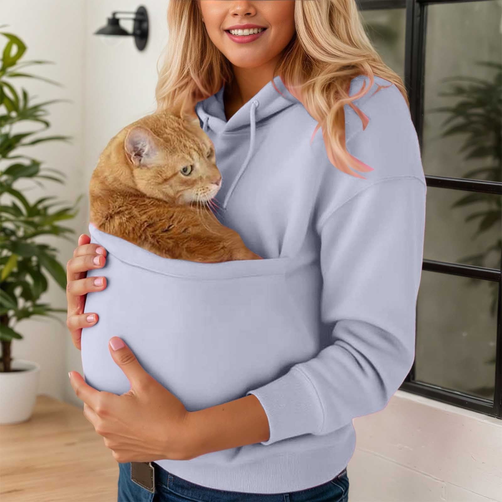 Cozy Hooded Pocket Sweatshirt for Women